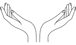 Zwei Frauenhände symbolisieren das Mutter-Tochter Team, welches hinter der Heilpraxis für Psychotherapie Winker Lebenserfahrung und therapeutische Kompetenz vereint